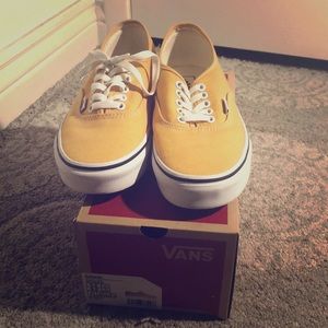 mustard yellow authentic vans